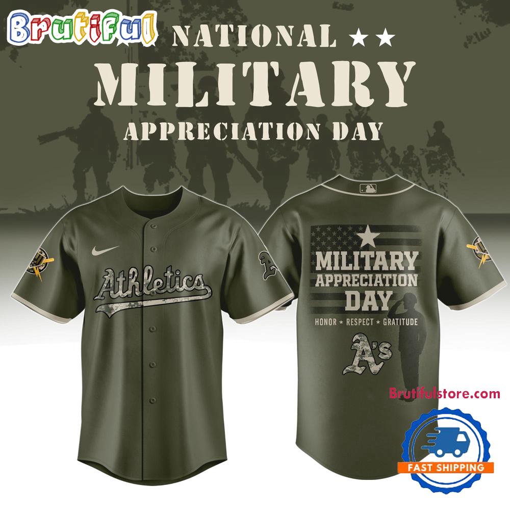 Oakland Athletics x Military Appreciation Day 2025 Baseball Jersey