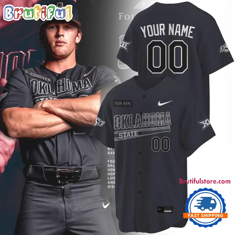 Oklahoma State Cowboys Special Salute To Service Limited Baseball Jersey