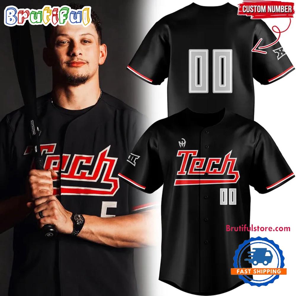 Patrick Mahomes x Texas Tech Red Raiders Baseball Special 2025 Jersey Shirt