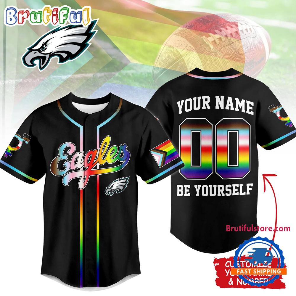 Philadelphia Eagles 2026 NFL Pride Month Limited Edition Baseball Jersey