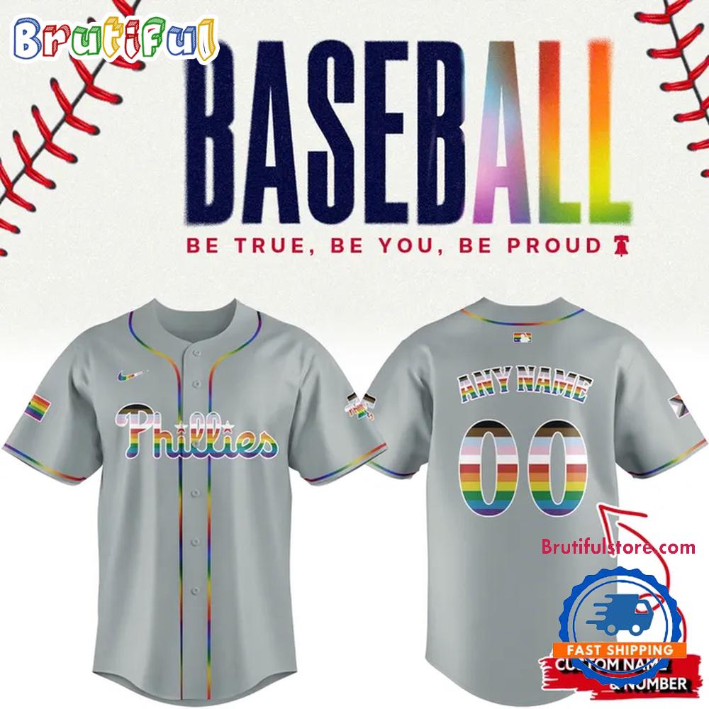 Philadelphia Phillies 2025 Pride Night Custom Baseball Jersey