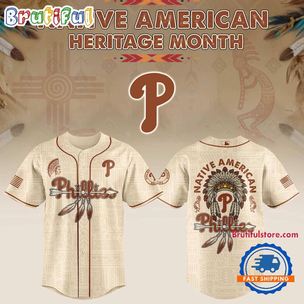 Philadelphia Phillies Native American Heritage Jersey Shirt