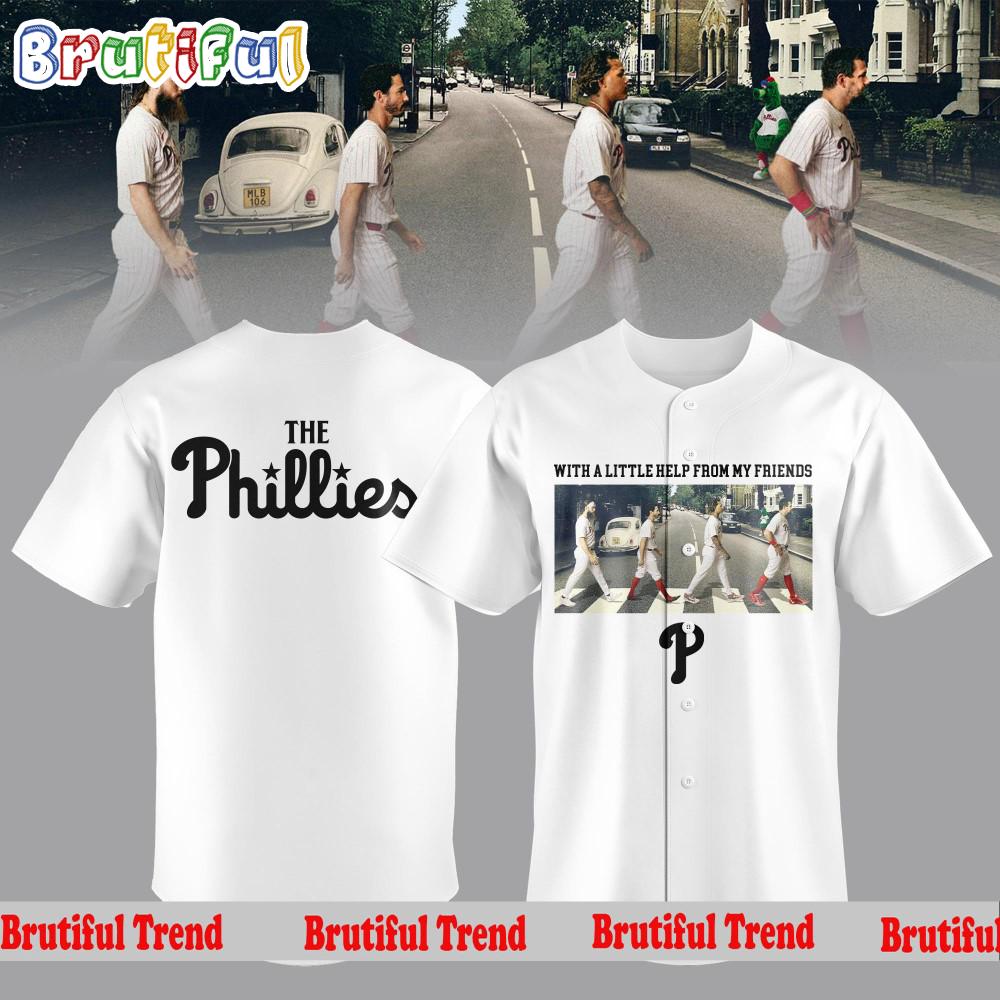 Philadelphia Phillies With A Little Help From My Friends’ Phillies Jersey Shirt