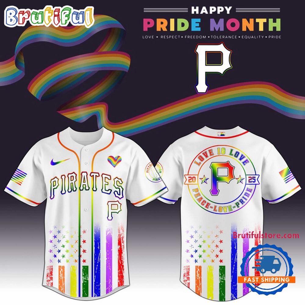 Pittsburgh Pirates 2025 Happy Pride Month Limited Edition Baseball Jersey