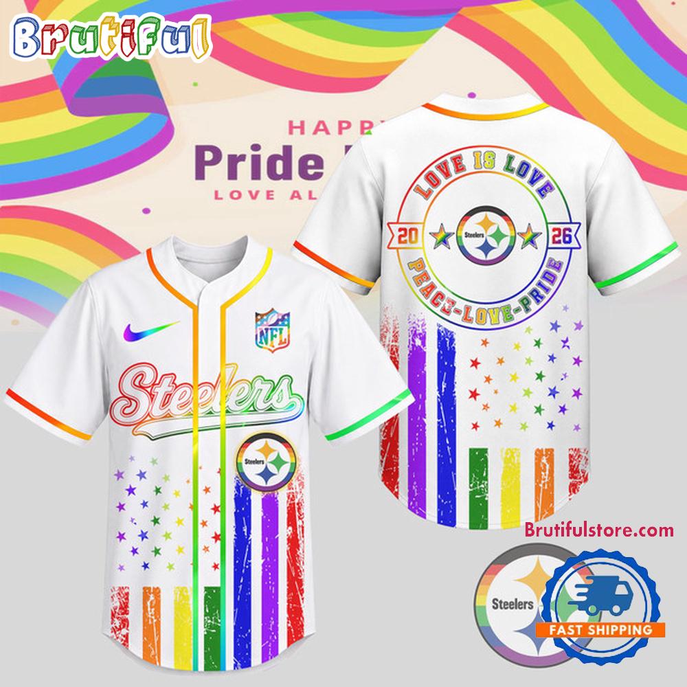 Pittsburgh Steelers 2026 NFL Pride Love Limited Edition Baseball Jersey