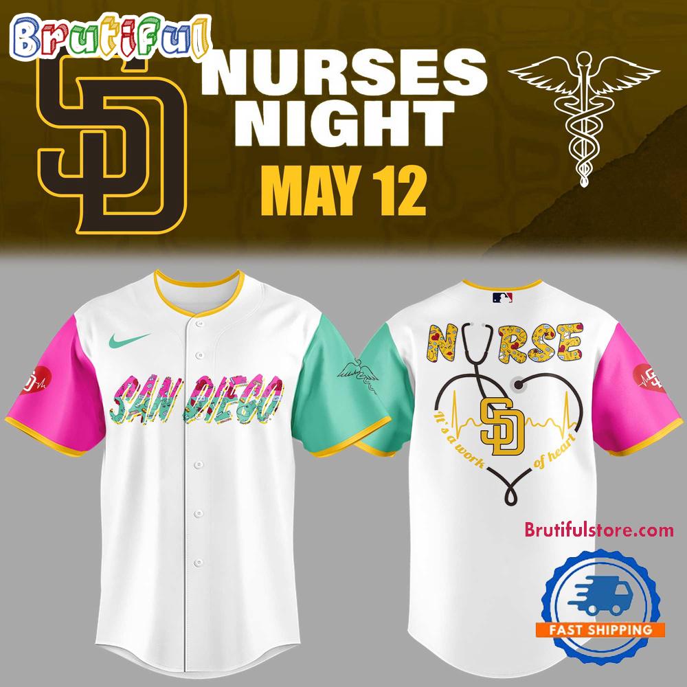 San Diego Padres Baseball NURSES NIGHT 2025 Jersey Shirt