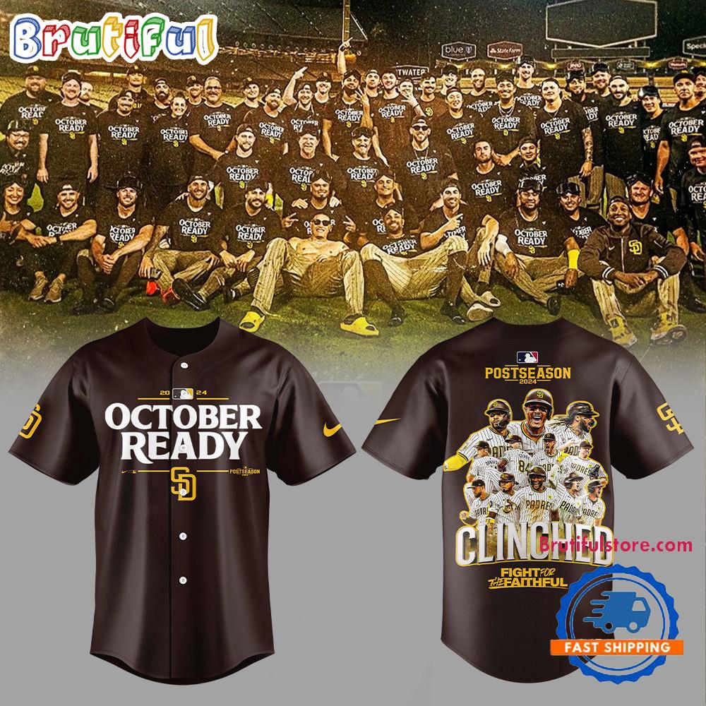 San Diego Padres Clinched 2024 October Ready Postseason Jersey