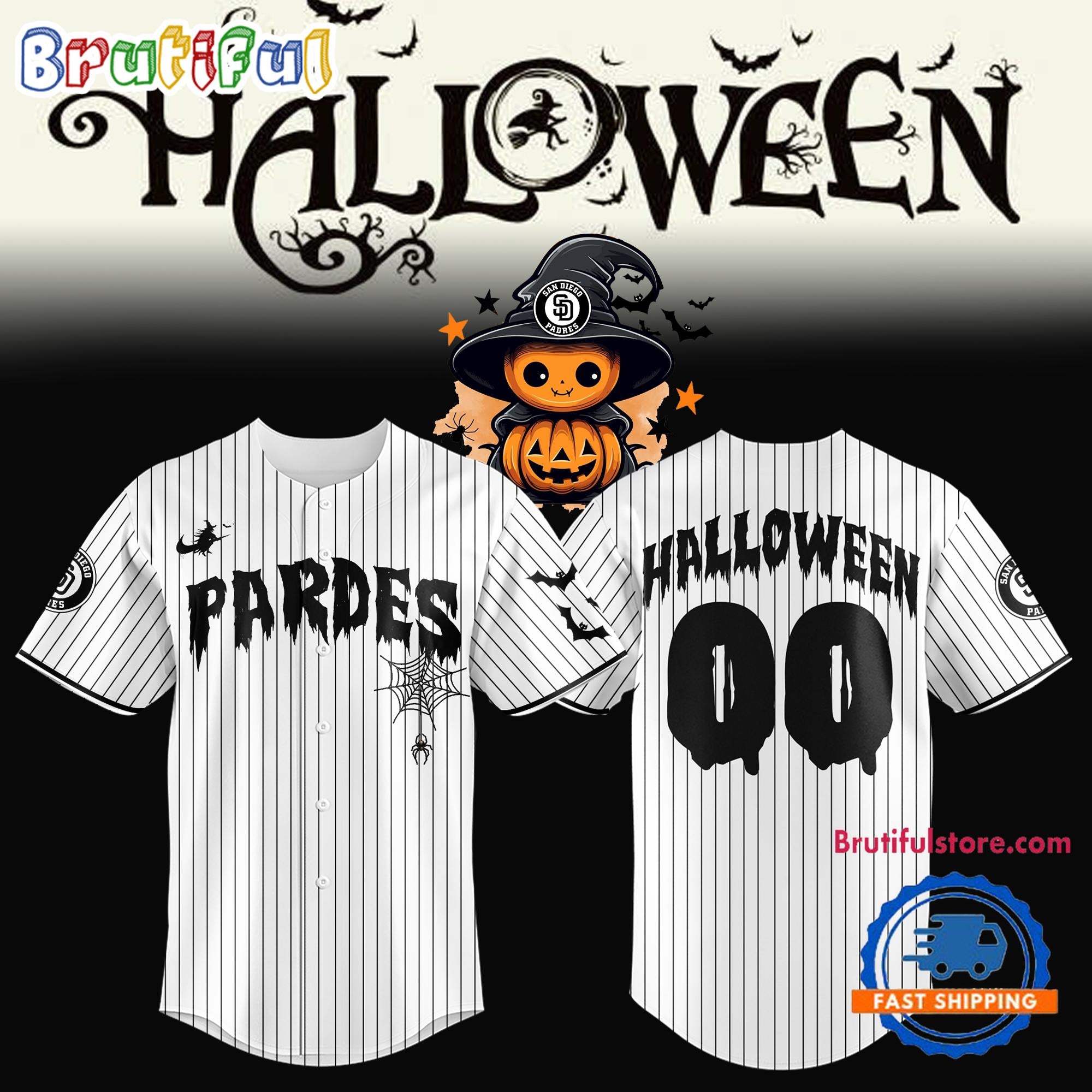 San Diego Padres Halloween 2024 Jersey Shirt