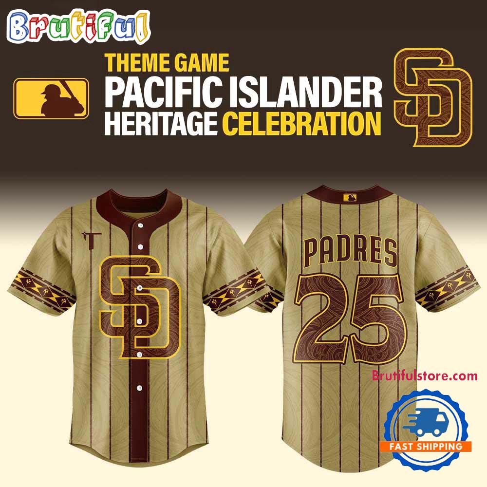 San Diego Padres Pacific Islander Heritage 2025 Baseball Jersey