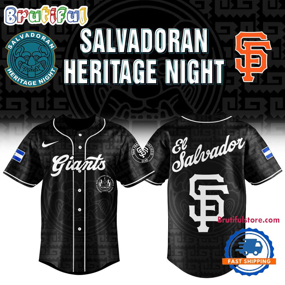 San Francisco Giants El Salvadoran Heritage Night 2026 Black Baseball Jersey