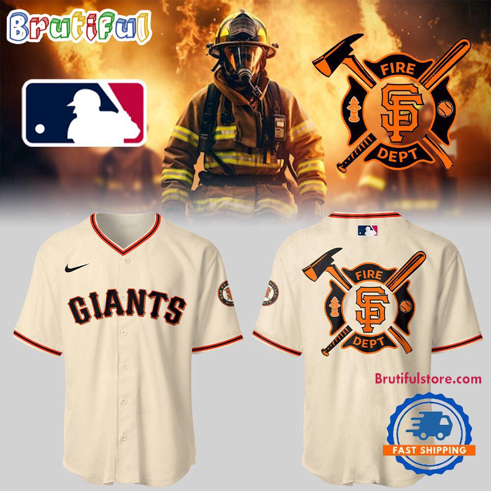 San Francisco Giants x Firefighter Appreciation Night Baseball Jersey