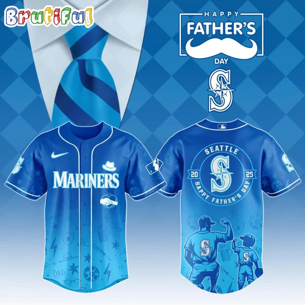 Seattle Mariners Special Father's Day 2025 Baseball Jersey