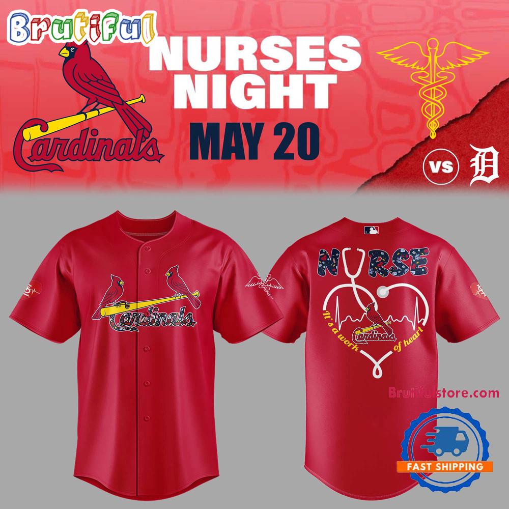 St. Louis Cardinals NURSES NIGHT Red Jersey