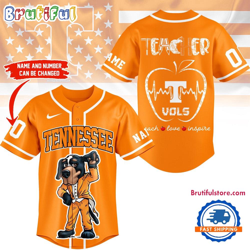 Tennessee Volunteers Mascot Teacher Appreciation Month Baseball Jersey