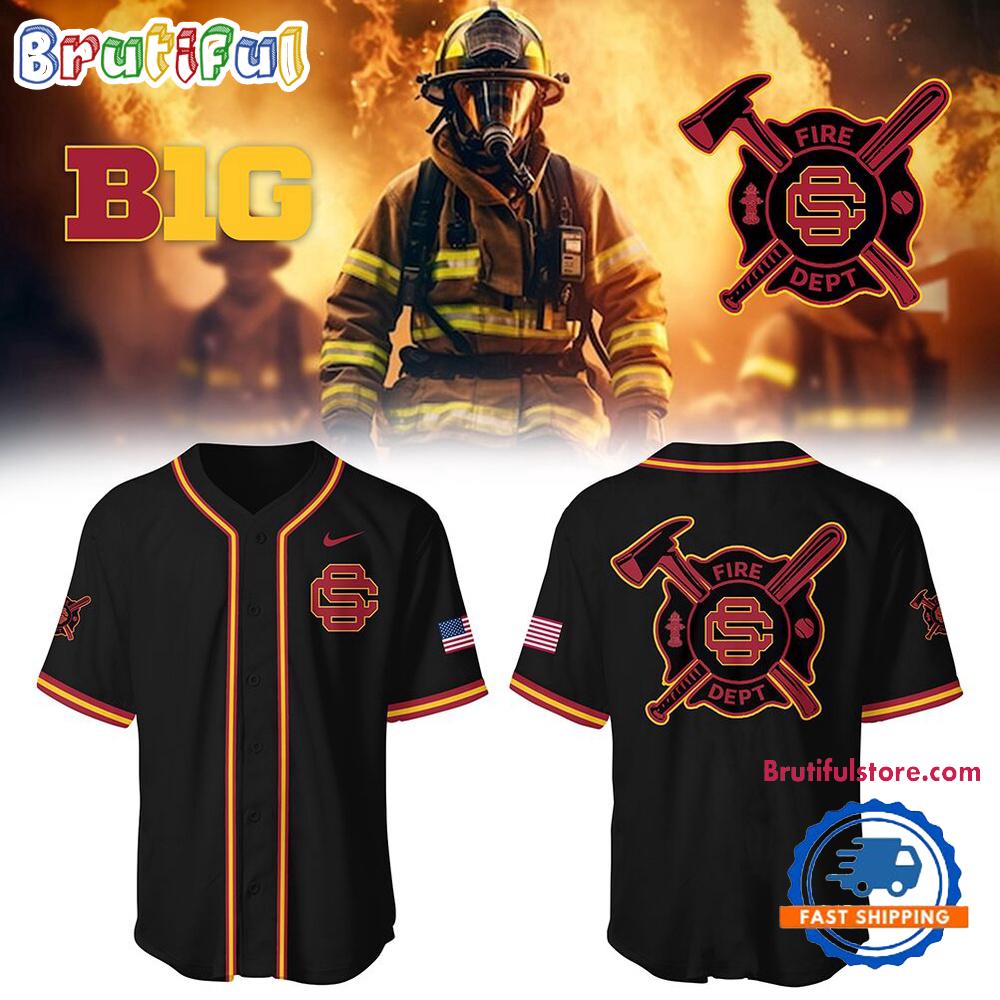 USC Trojans x Firefighter Appreciation Night Limited Edition Baseball Jersey