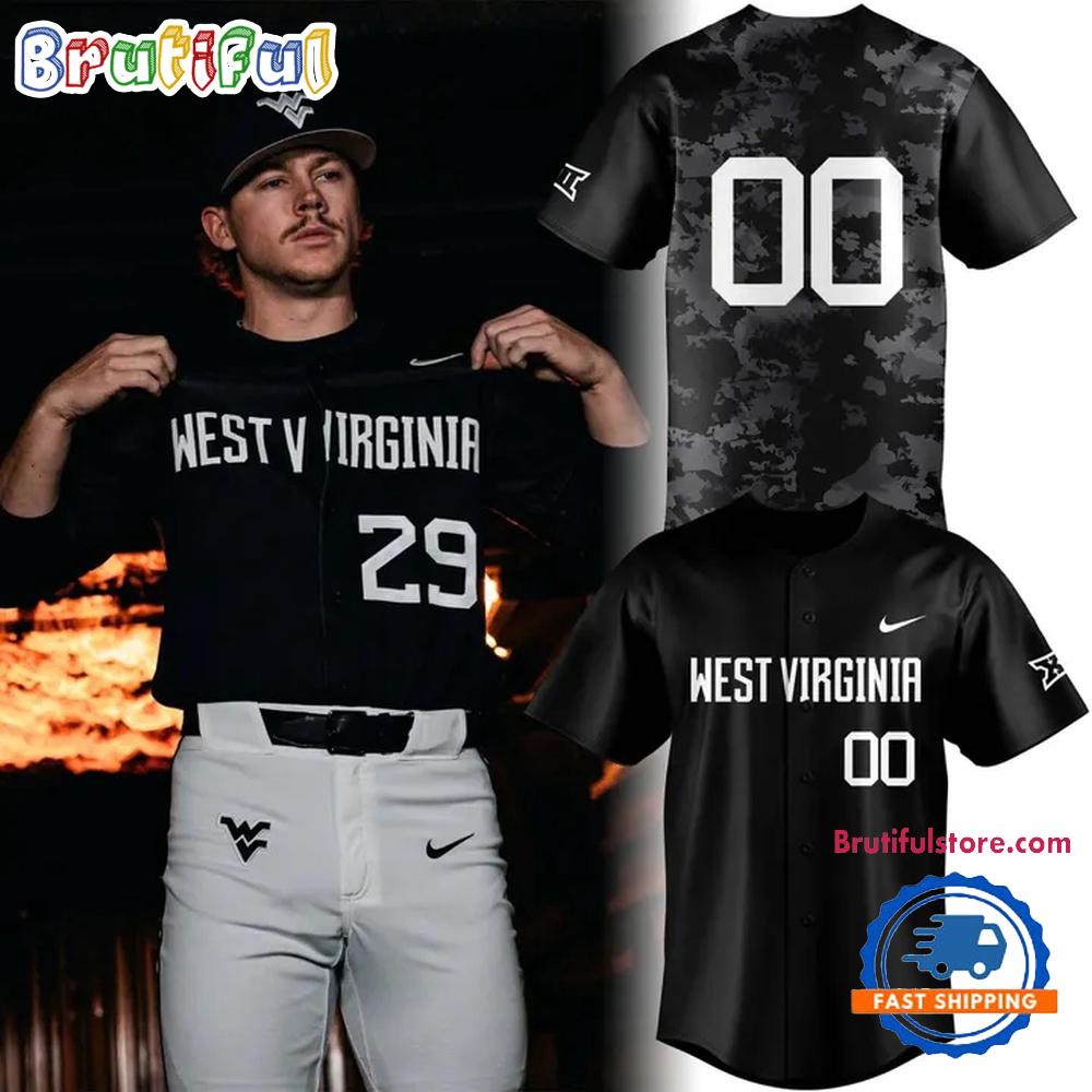 West Virginia Mountaineers Baseball 2026 Coal Rush Uniform Jersey Shirt
